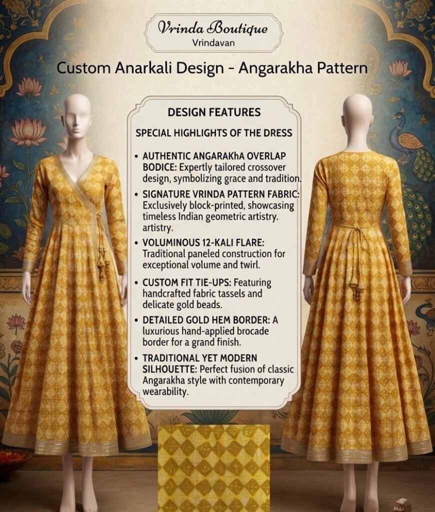 Yamuna Swarnima Yellow Angarakha Anarkali